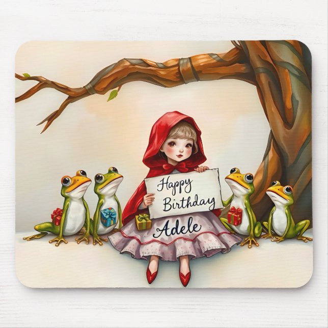 ADELE ~ med vänliga grodor ~ Musmatta (Framsidan)