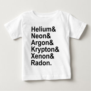 Ädelgaser Helium Neon Argon Krypton Radon Xenon Tee