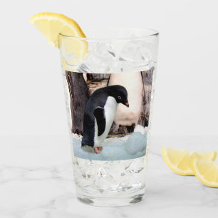 Adélie Penguin Glass Tumbler Glaskopp