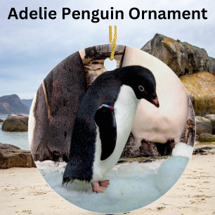 Adelie Penguin Julgransprydnad Keramik