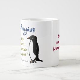 Adélie Penguins 20 oz. mugg by RoseWrites Jumbo Mugg