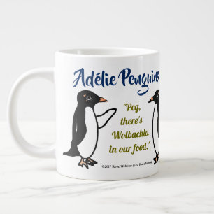 Adélie Penguins 20 oz. mugg by RoseWrites Jumbo Mugg