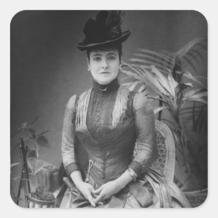 Adelina Patti, 1880 Fyrkantigt Klistermärke