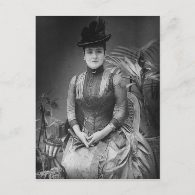 Adelina Patti, 1880 Vykort (Framsida)