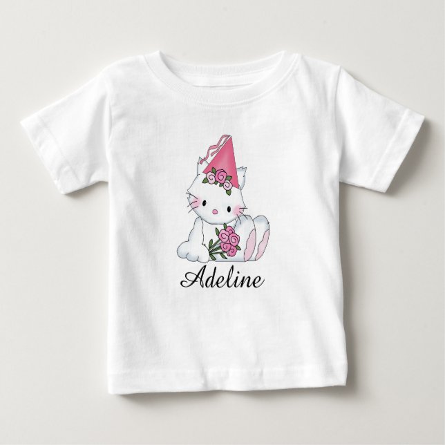 Adeline Personlig Baby Gifts T-shirt (Framsida)