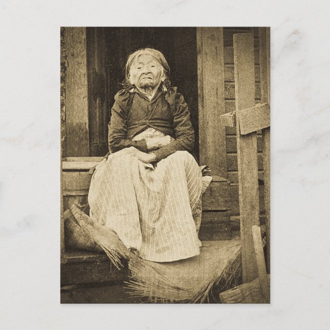 Adeline Princess of Seattle Washington 1896 Vykort (Framsida)