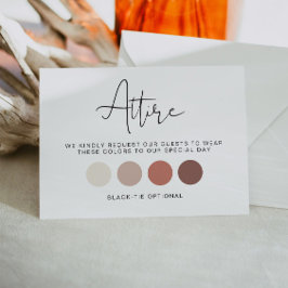 ADELLA Bröllop Guest Dress Code Attire Card Inbjudningar
