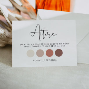 ADELLA Bröllop Guest Dress Code Attire Card Inbjudningar