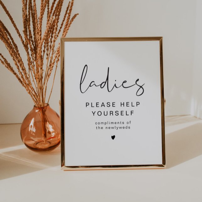 ADELLA Edgy Modern Dam Bathroom Toiletry Poster (Skapare uppladdad)