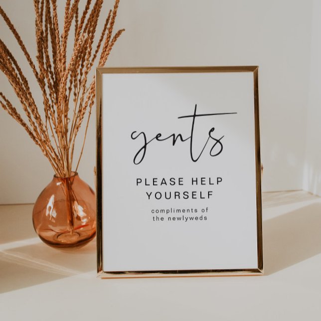 ADELLA Edgy Modern Gents Bathroom Toiletry Poster (Skapare uppladdad)