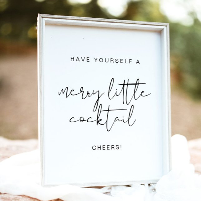 ADELLA Edgy Modern Merry Little Cocktail Poster (Skapare uppladdad)