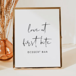 ADELLA Edgy Modern Minimalist Dessert Pub Poster