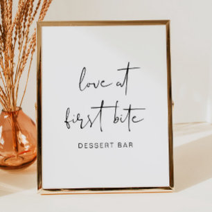 ADELLA Edgy Modern Minimalist Dessert Pub Poster