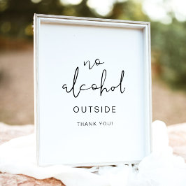 ADELLA Edgy Modern Minimalist, ingen alkohol utanf Poster