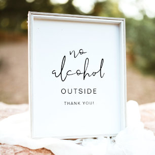 ADELLA Edgy Modern Minimalist, ingen alkohol utanf Poster