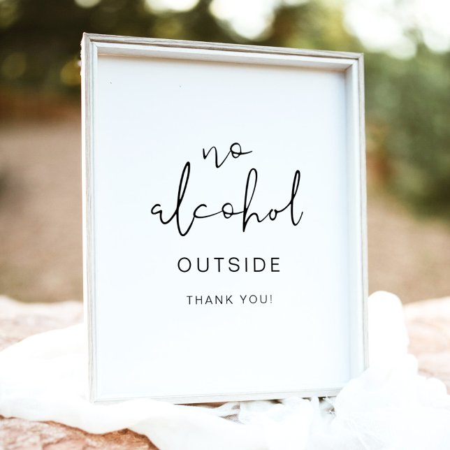 ADELLA Edgy Modern Minimalist, ingen alkohol utanf Poster (Skapare uppladdad)