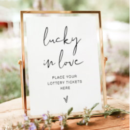 ADELLA Minimalist Lucky in Love skylt