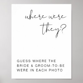 ADELLA Minimalistisk Var Var De Tecken Poster