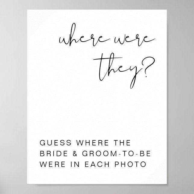 ADELLA Minimalistisk Var Var De Tecken Poster (Framsidan)