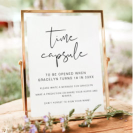 ADELLA Minimalistskylt för babyvisningsprogram - t Poster