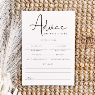 ADELLA Modern Baby Advice and PredicCard Inbjudningar