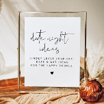 ADELLA Modern minimal mall för datumnattkort Poster<br><div class="desc">Den här datamallen för nattspel innehåller ett elegant-kalligrafteckensnitt och en modern minimalistisk möhippa. Ändra enkelt färg och redigera *de flesta formuleringarna* för att uppfylla behoven i tillfälle. Detta tecken är perfekt för din contemporary,  minimalistiska eller bohemiska möhippa eller andra firande.</div>