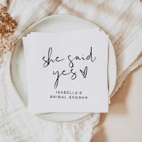 ADELLA Modern Minimal She Said Yes Bröllopsfest