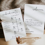 ADELLA Modern Minimal välkomstkort för Brev Meny<br><div class="desc">I bröllop välkomnas brev och tidslinjen har ett edgy handskrivet typsnitt och modern minimalistisk utformning. Den enkla kombinationen svart och vitt färg gör det till ett tillägg till perfekten i alla händelser. Redigera enkelt *de flesta formuleringarna på den här tidslinjen. Klicka på "klicka för att anpassa ytterligare" i avsnittet Anpassning...</div>