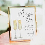 ADELLA Modern Minimalist Möhippa Mimosa Pub-tecken Poster<br><div class="desc">Mimosa pub-tecknet har två formaterade imosas,  ett edgy handskrivet teckensnitt och en modern minimalistisk design. Ändra enkelt teckensnittet och bakgrunden till färg för att matcha din händelse. Det här är perfekt för ett bröllop,  pars dusch,  möhippa,  förlovningsfest eller något annat speciellt evenemang.</div>