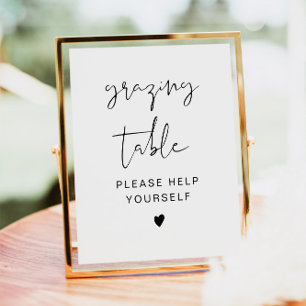 ADELLA Modern minimalistisk Grazing Bord-tecken Poster