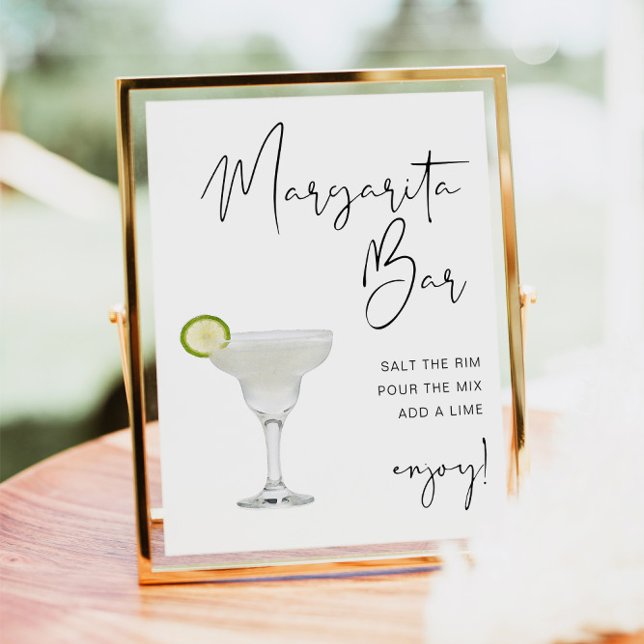 ADELLA Modern Minimalistisk Margaritas Barskylt Poster (Skapare uppladdad)