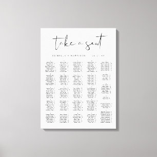 ADELLA Modern minimalistiskt alfabetiskt säte Canvastryck