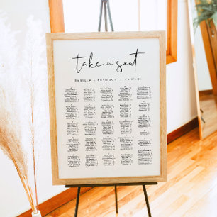 ADELLA Modern minimalistiskt alfabetiskt säte Poster