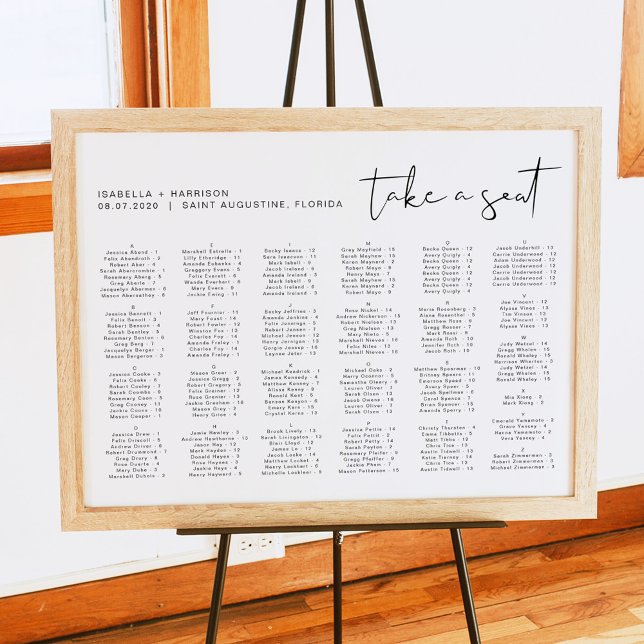 ADELLA Modern minimalistiskt alfabetiskt säte Poster (Skapare uppladdad)