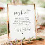 ADELLA Modern Ring Hunt Möhippa Game Poster<br><div class="desc">Den här boho möhippa-jaktmallen för jakt på möhippa i ring har ett edgy handskrivet typsnitt och en modern,  minimalistisk utformning. Använda den här mallen om du vill redigera färgerna typsnitt,  font färg och bakgrund för att matcha händelsens behov. Perfekt för din djärva,  moderna,  minimalistiska eller contemporary möhippa.</div>