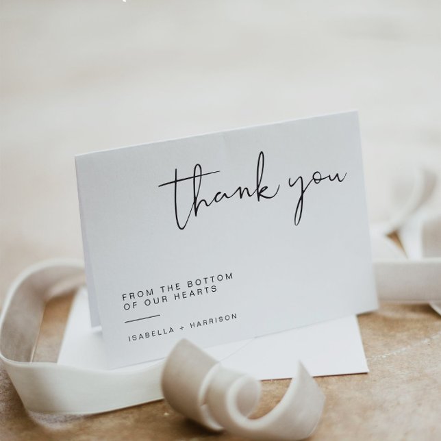 ADELLA Modernt minimalistisk enkel Tacksamhet Tack Kort (Skapare uppladdad)