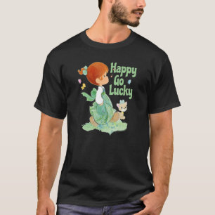 Ädelsemeddelanden St. Patrick's Day Lycklig Go Luc T Shirt