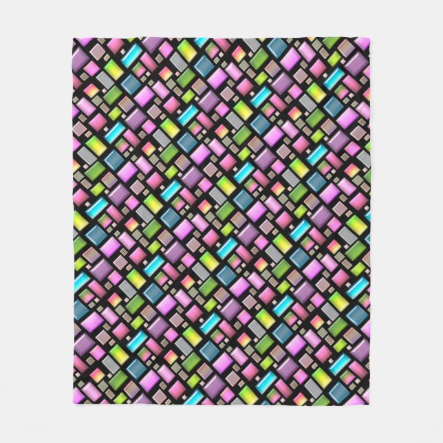 Ädelstenar och mor av pärlor fleecefilt (Framsidan)