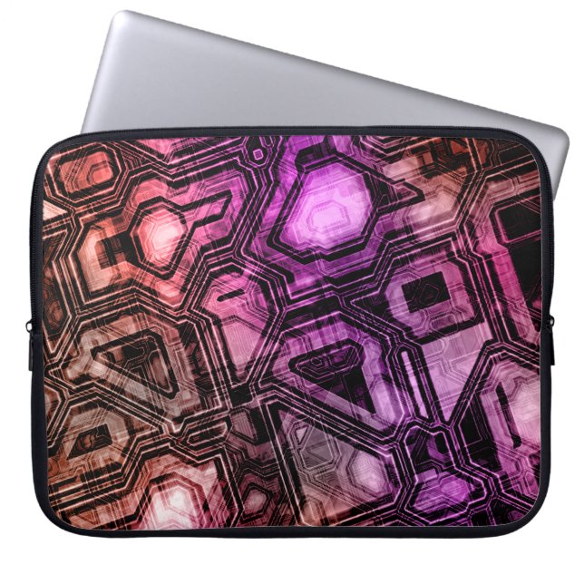 Ädelstenskretsar - astro flare: laptop fodral (Framsidan)