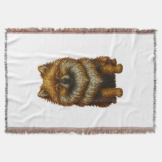 Ädelstensmosaik Pomeranian Filt (Framsidan)