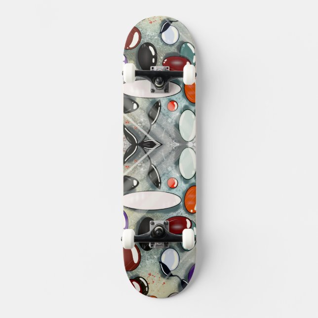 Ädelstensvibbar Skateboarddäck Mini Skateboard Bräda 18,5 Cm (Framsida)