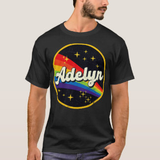 Adelyn Rainbow In Space Vintage GrungeStyle T Shirt