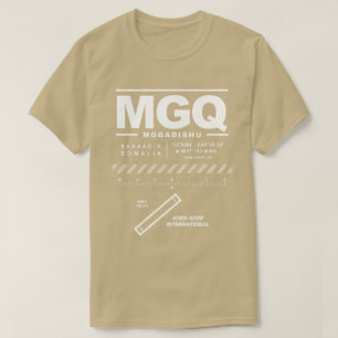 Aden Adde Internationell flygplats MGQ T-Shirt