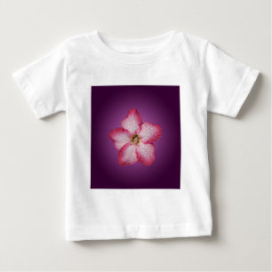 Adenium Rosa Blomma Flora Gradient Violett T Shirt