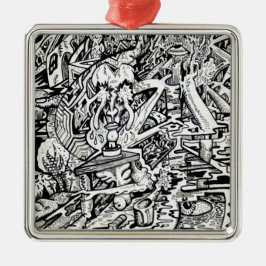 Adept, eller, en Freakish-omvandling Julgransprydnad Metall