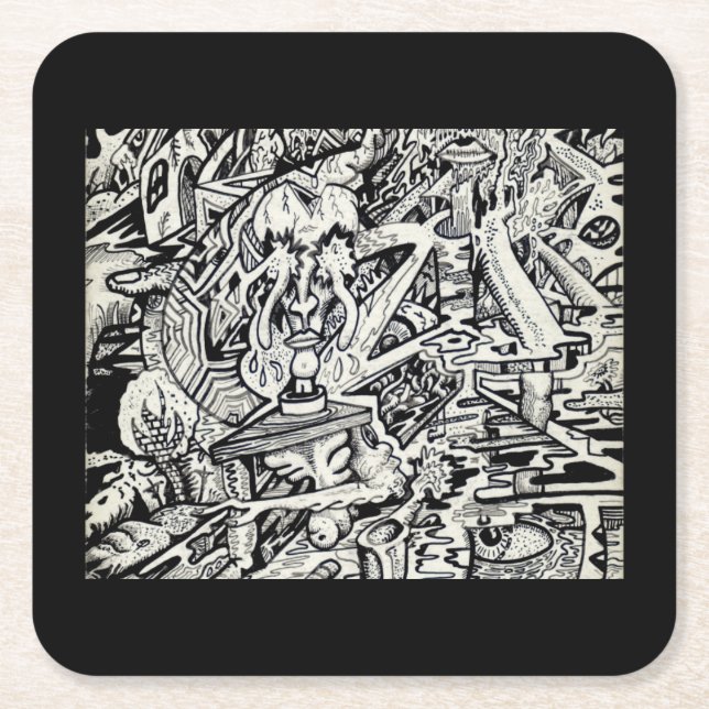 Adept, eller, en Freakish-omvandling Underlägg Papper Kvadrat (Framsidan)