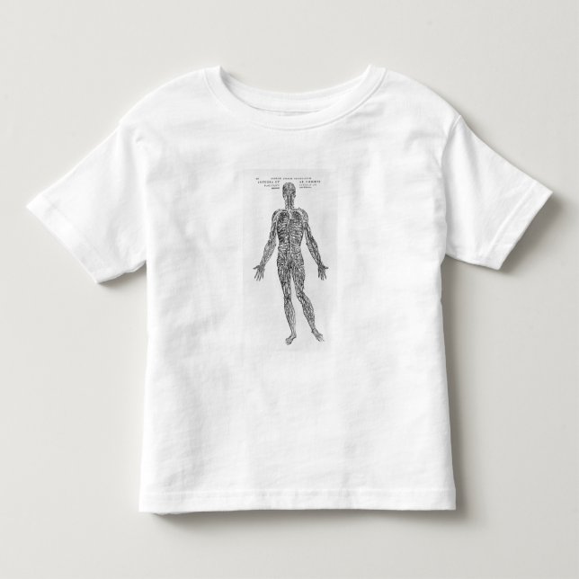 Åder- och artärsystem (b-/wtrycket) tee shirt (Framsida)