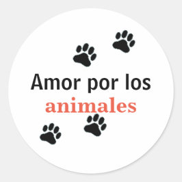 adesivo amor por los animales runt klistermärke