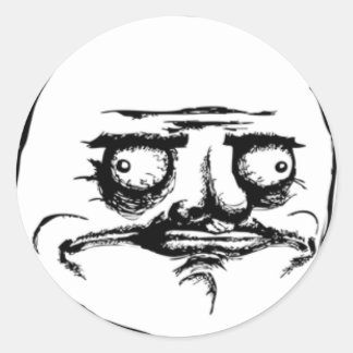 Adesivo auto-colante do meme runt klistermärke