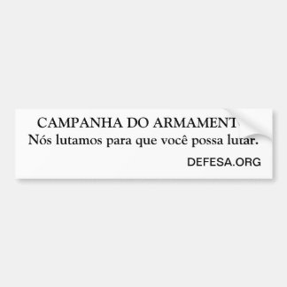 Adesivo carro Campanha do Armamento Bildekal